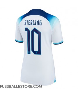 Günstige England Raheem Sterling #10 Heimtrikot Damen WM 2022 Kurzarm
